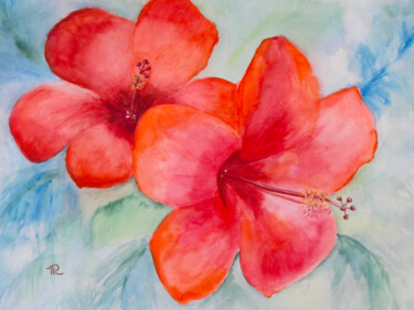 Painting titled "AQUARELLE originale…" by Isabelle Redonnet, Original Artwork, Watercolor