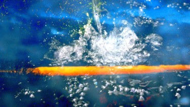 Photography titled "Explosion d'eau" by Isabelle Renimel, Original Artwork, Digital Photography