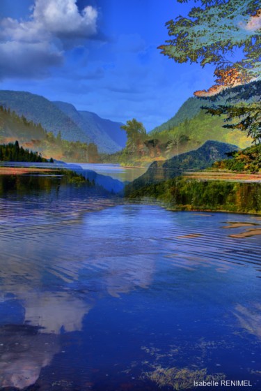 Photographie intitulée "Immensité du Québec" par Isabelle Renimel, Œuvre d'art originale, Photographie manipulée