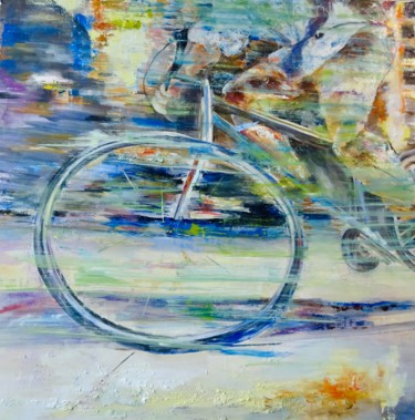 Peinture intitulée "allez, vite!" par Isabelle Reygaerts, Œuvre d'art originale, Huile