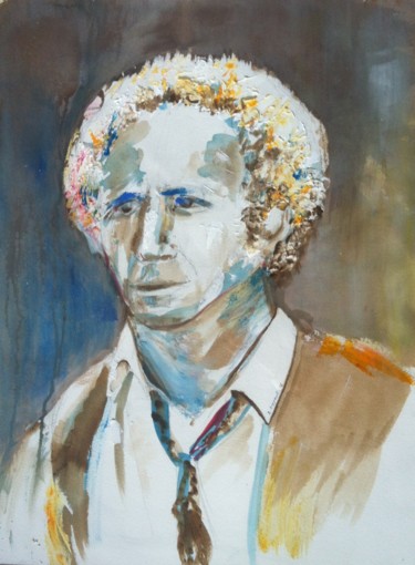 Painting titled "Pierre Richard" by Isabelle Reygaerts, Original Artwork, Acrylic