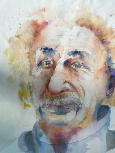 Peinture intitulée "Albert" par Isabelle Reygaerts, Œuvre d'art originale, Aquarelle