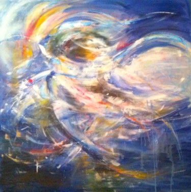 Картина под названием "tourbillon" - Isabelle Reygaerts, Подлинное произведение искусства, Акрил
