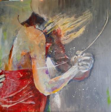Painting titled "voulez-vous danser?" by Isabelle Reygaerts, Original Artwork, Acrylic