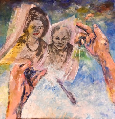 Pintura titulada "livrez-moi" por Isabelle Reygaerts, Obra de arte original, Acrílico