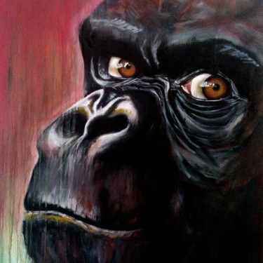 绘画 标题为“Primates II” 由Isabelle Roye, 原创艺术品, 油