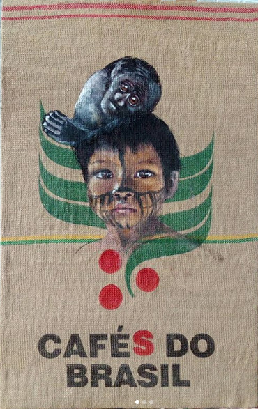 Painting titled "Indien Surùu + prim…" by Isabelle Roye, Original Artwork, Oil Mounted on Wood Panel