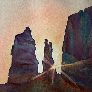 Painting titled "isabelle-seruch-cap…" by Isabelle Seruch Capouillez, Original Artwork, Watercolor