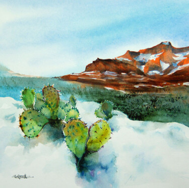 Pintura intitulada "isabelle-seruch-cap…" por Isabelle Seruch Capouillez, Obras de arte originais, Aquarela