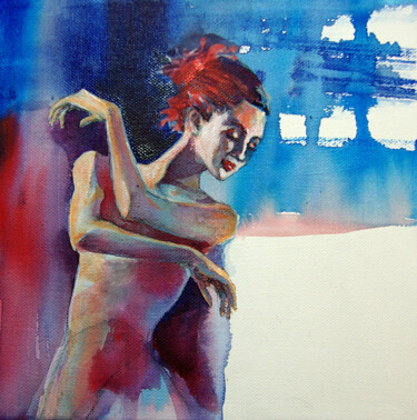 Painting titled "danse 2" by Isabelle Seruch Capouillez, Original Artwork, Acrylic