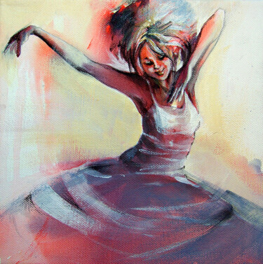 Painting titled "danse 9" by Isabelle Seruch Capouillez, Original Artwork, Acrylic