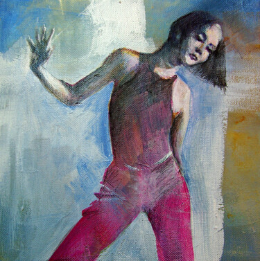 Painting titled "danse 10" by Isabelle Seruch Capouillez, Original Artwork, Acrylic