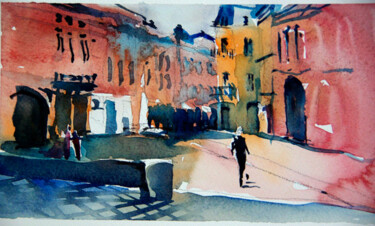 Painting titled "Vue de Toulouse 3 p…" by Isabelle Seruch Capouillez, Original Artwork