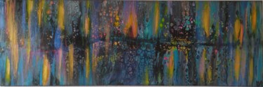 Painting titled "Lights in the dark" by Isabelle Sophie Bouscaud, Original Artwork, Acrylic Mounted on Wood Stretcher frame