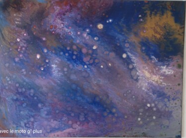 Картина под названием "Espace océan" - Isabelle Sophie Bouscaud, Подлинное произведение искусства, Акрил Установлен на Дерев…