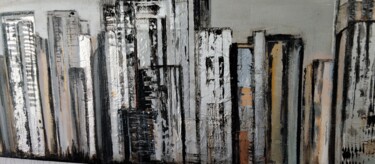Pintura titulada "tableau collage et…" por Isabelle Sophie Bouscaud, Obra de arte original, Acrílico Montado en Bastidor de…