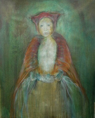Peinture intitulée "La petite" par Isabelle Vialle, Œuvre d'art originale, Huile Monté sur Châssis en bois
