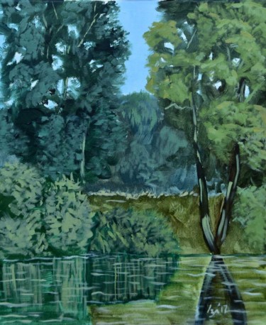 Peinture intitulée "Le Loir" par Isabelle Vojinović, Œuvre d'art originale, Huile