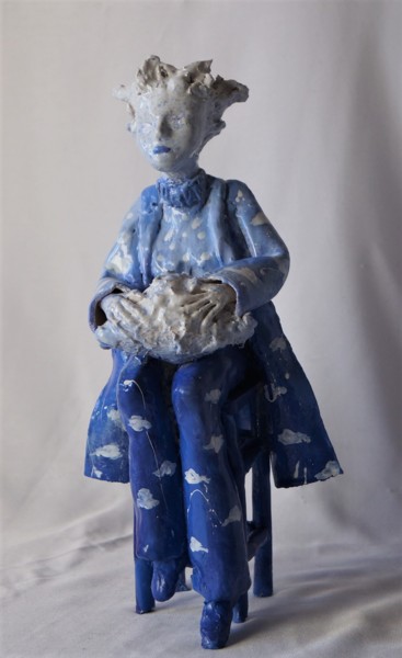 Skulptur mit dem Titel "Série filles du ven…" von Isabelle Zwang, Original-Kunstwerk, Keramik
