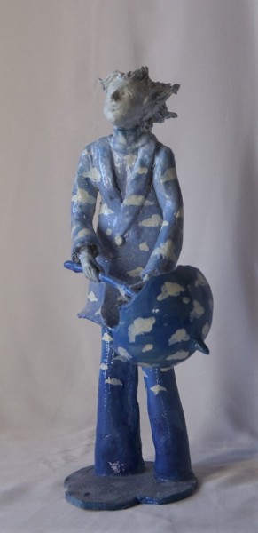 Skulptur mit dem Titel "Série Filles du ven…" von Isabelle Zwang, Original-Kunstwerk, Keramik
