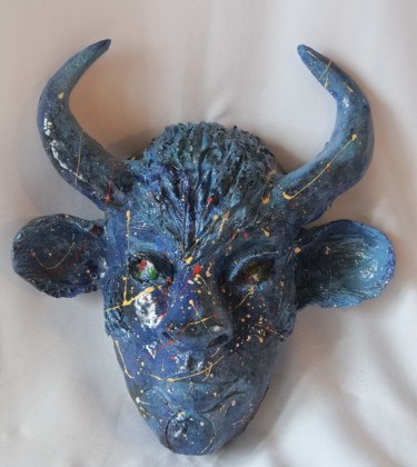 Sculpture titled "Les signes du zodia…" by Isabelle Zwang, Original Artwork, Ceramics