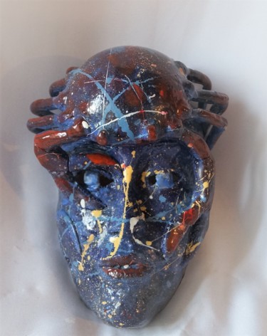 Skulptur mit dem Titel "LE CANCER" von Isabelle Zwang, Original-Kunstwerk, Keramik