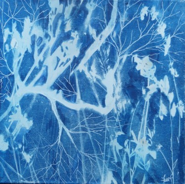 Painting titled "BRANCHAGES" by Isabelle Zwang, Original Artwork, Pigments