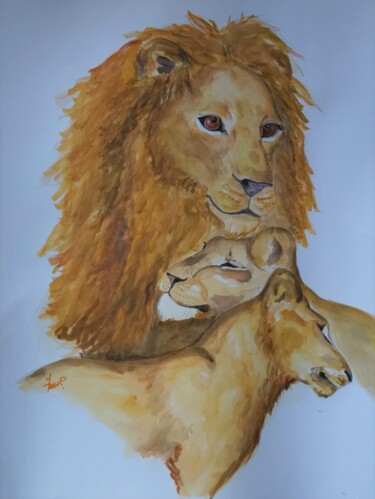 Painting titled "RECONFORT 1" by Isabelle Zwang, Original Artwork, Watercolor