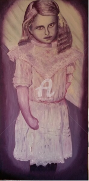Peinture intitulée "Mémé de Martine" par Isabelle Blot, Œuvre d'art originale, Huile