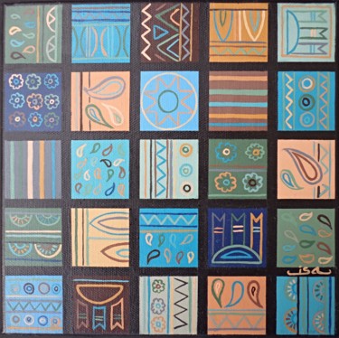 Mémoration 6 Painting titled "Mémoration 6" by Isabelle Blanchon, Original Art, Acrylic Mounted on Stretcher frame