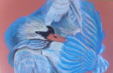 Drawing titled "Cygne" by Isabelle Dumorel, Original Artwork