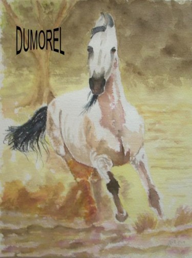 Painting titled "Pur-sang" by Isabelle Dumorel, Original Artwork
