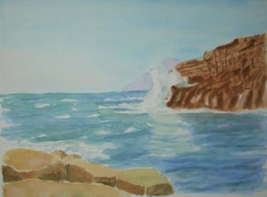 Peinture intitulée "Corsica" par Isabelle Dumorel, Œuvre d'art originale