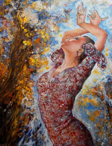 Arco Iris Peinture intitulée "Arco Iris" par Isabelle Jacq Gamboena, Œuvre d'art originale, Acrylique