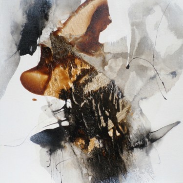 Malerei mit dem Titel "A  nos coeurs embar…" von Isabelle Mignot, Original-Kunstwerk, Acryl Auf Keilrahmen aus Holz montiert