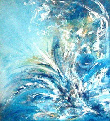 Peinture intitulée "Oxygène" par Isabelle Mignot, Œuvre d'art originale, Huile