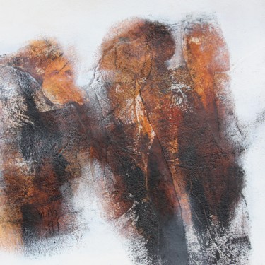 Peinture intitulée "A nos silences brûl…" par Isabelle Mignot, Œuvre d'art originale, Acrylique