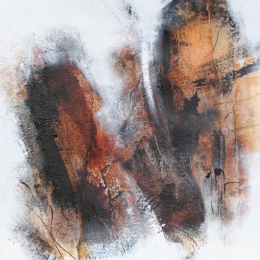 Malerei mit dem Titel "A nos silences brûl…" von Isabelle Mignot, Original-Kunstwerk, Acryl