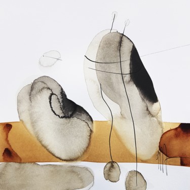 Peinture intitulée "A faire rêver les p…" par Isabelle Mignot, Œuvre d'art originale, Encre