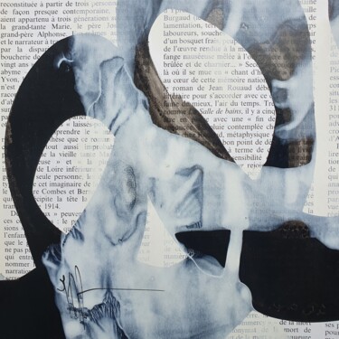 Pintura titulada "Par delà les mots (…" por Isabelle Mignot, Obra de arte original, Tinta