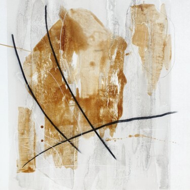Malerei mit dem Titel "Imaginer l'Amour (2)" von Isabelle Mignot, Original-Kunstwerk, Tinte Auf Keilrahmen aus Holz montiert