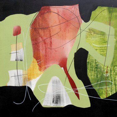 Malerei mit dem Titel "Colors of my dreams…" von Isabelle Mignot, Original-Kunstwerk, Acryl Auf Keilrahmen aus Holz montiert