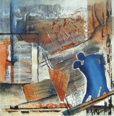 Peinture intitulée "Tango 3" par Isabelle Mignot, Œuvre d'art originale, Huile