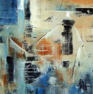Peinture intitulée "Abstrait 11" par Isabelle Mignot, Œuvre d'art originale, Huile