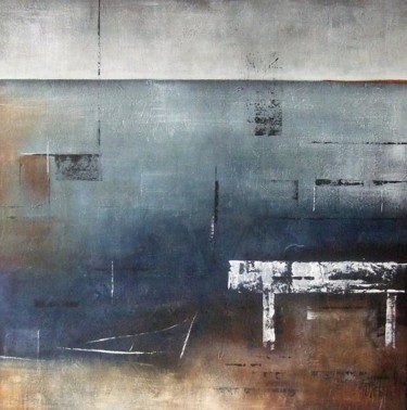 Malerei mit dem Titel "Waiting for the pia…" von Isabelle Mignot, Original-Kunstwerk, Öl
