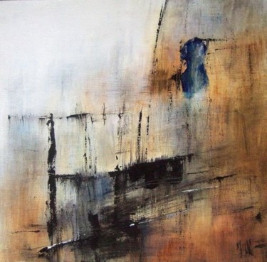 Painting titled "Carré d'ailleurs 8…" by Isabelle Mignot, Original Artwork, Acrylic