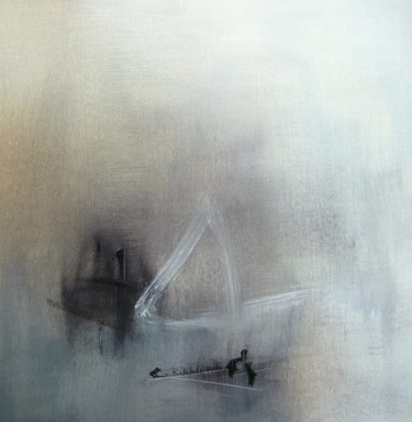 Peinture intitulée "Carré d'ailleurs 16" par Isabelle Mignot, Œuvre d'art originale, Huile