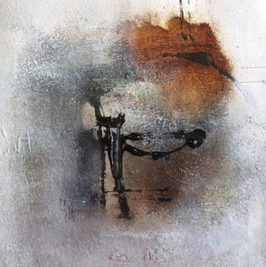 Malerei mit dem Titel "Tant que l'eau coul…" von Isabelle Mignot, Original-Kunstwerk, Öl