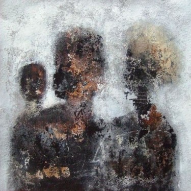 Painting titled "Tant que l'eau coul…" by Isabelle Mignot, Original Artwork, Oil