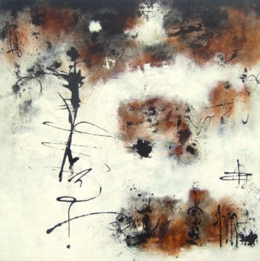 Peinture intitulée "Soul's vibrations 8" par Isabelle Mignot, Œuvre d'art originale, Huile